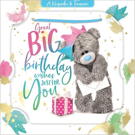 3D Holographic Birthday Wishes Me to You Bear Birthday Card £2.69